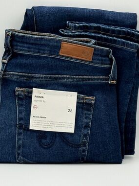 Ag Adriano Goldschmied Prima Skinny Jeans Cigarette Legs in Dark Blue